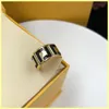 2021 Projektanci luksusu pierścionka biżuteria mody dla mężczyzn Pierścienia Pierściołki Women miłosny litera f litera f