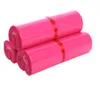 25 * 35cm (20 * 30 + 5cm) Hot Pink Courier Bag multifunktion Förpackningsmaterial Fraktväskor Självförsegling Mailbag Plast Poly Mailing Kuvert Väskor