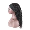 Indian Full-mechanism Wig Virgin Human Hair Capless Wigs Bang Wig Deep Curlys Kinky Curly Water Wave Natural Color Curly