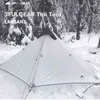 Version 230 cm 3F UL GEAR Lanshan 1 tente de camping ultralégère 3/4 saison 15D en nylon argenté sans tiges 220110