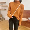 slim fashion Sweater women's fit solid color high collar coat Pullover soft warm pullovers long sleeve