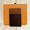 M61733 Франс роскошные дизайнерские женские женские карты держатель карт коричневый клетчатый черный клетка Canva кожа хорошее качество 270r