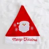 Sombrero de fiesta de Navidad para adultos Sombrero rojo de muñeco de nieve de Papá Noel 30X40cm Hombres Mujeres Gorra de decoración de Navidad