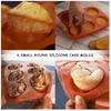 Round Shape Silicone Mold Chocolate Cake Jelly Pudding Handmade Soap Bakeware BPA Free Non Stick Baking Silicone Molds DIY Decor YL0295