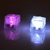 Aoto colors Mini Romantic Luminous Cube LED Artificial Ice Cube Flash LED Light Wedding Christmas Decoration Party FAST SHIP