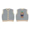 Toddler Girl Sweaters PS Korean Brand Autumn Knitted Sweater Baby Clothes Boys Winter Tops Vest Caps Girls Cardigan 211201