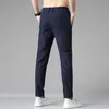 Sommerhose Herren Stretch Korean Casual Slim Fit Elastische Taille Jogger Business Classic Hose Männlich Dünn 28-38,5008 210707