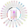 30 Stück Einweg-Augenbrauenbürsten, Tuben, Mascara-Zauberstab, Wimperndiamant mit transparenter Zylinderverpackung für Frauen und Mädchen