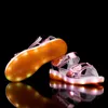 UncleJerry Led Sandals for Boys and Girls USB Charging Shoes Children Glowing Shoes Kids Summer Shoes 210226