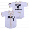 Bad News Bears Film Beyzbol Forması 12 Tanner Boyle 3 Kelly Leak Chico'nun Kefalet Bağları Jersys Bo Peeps Tüm Dikişli Beyaz Siyah Sarı