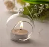 Porta candela sospesa in vetro in vetro di vetro borosilicato Candele addetto alle candele per feste per la festa della cena Porta di candele per candele 172 V24855342