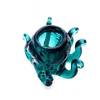 Gratis Verzending 14mm Kom met Dikke Pyrex Kleurrijke Groen Blauw Octopus Glazen Bong Bowls voor Glas Waterleidingen Kruid tabak Roken Accessoires willekeurige kleur-