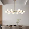 Lustres Lustre en verre nordique de luxe design poste éclairage moderne maison intérieur LED lampe à bulles cuisine escalier bureau