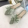 Pantoufles Baotou moitié femme vêtements d'extérieur 2021 été filet fil respirant sauvage célébrité douce fée chaussures sandales