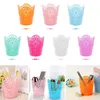 Hollow Flower Brush Storage Pen Pencil Pot Holder Container Desk Organizer Office Desk Decoration Gift 7 Colors5143490