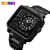 Orologi digitali al quarzo da uomo SKMEI Orologio sportivo elettronico da uomo Orologio da polso con cinturino in acciaio inossidabile impermeabile Relogio Masculino X0625