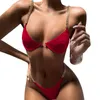 Fashion Push Up Two Pieces Swimwear Women Summer Beach Sexy Mini Bikini Ladies Thong Brazilian Swimsuit Femme 210608