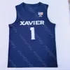 Basketballerseys 2022 Custom Xavier Basketball Jersey NCAA College 4 Tyrique Jones 13 Naji Marshall 32 Zach Freemantle 11 Dwon Odom 22 Dieonte mijlen