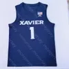 2023 Maglia da basket personalizzata Xavier Ncaa College Souley Boum Zach Freemantle Colby Jones Jack Nunge Crawford West