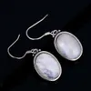 925 Sterling Silver Earrings 10X14MM Large Oval Natural Moonstone Elegant Simple Pendant Whole Engagement Part 2106163277362