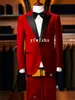 Popular Velveteen Groomsmen Handsome Peak Lapel Groom Tuxedos Men Suits Wedding/Prom Best Man Blazer ( Jacket+Pantst+Tie) Y269