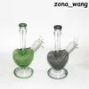 Bongs en verre Bong dab rig narguilé grand bécher coloré pipe à eau base de tabagisme enivrant avec nectar de silicone de receveur de glace