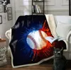 The latest 150X200CM blanket. Many sizes of basketball baseball styles to choose from, warm nap blankets for children and adults