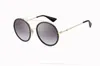 Zonnebril Modemerk Polit Retro 0062S Gradiënt Zonnebril voor Heren UV400 Rijdende Brillen Dames Metalen Vintage Eyewear