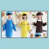 cute aprons for women kids Pocket Craft Cooking Baking Art Painting Kitchen Dining Bib Children 10 Colors Obt3303789