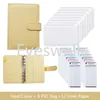 A6 Cash Notepads Binder мягкий жесткий чехол для ноутбуков с 12шт.