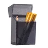 Muito transparente colorido plástico portátil tabaco cigarro caso titular armazenamento flip capa caixa inovadora escudo protetor smok8609331