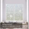 Window Stickers Yajing Film Decor Lijm Privacy Glass Sticker Decals Sun UV-bescherming Bamboe Schuifdeur Badkamer