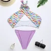 Wrap bikini zestaw Brazylijski sznurek biquini 2 sztuki kąpielowe garnitur dla kobiet wyściełane kąpielowe Swimwear Sexy Micro Beachwear X0522