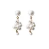 INS French Exquisite Size Imitation Pearl Grape Cluster Shape Earrings Female Korean Temperament Temperament Design Earrings8785693