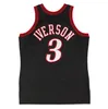 قصزة كرة السلة المخيمة ألين إيفرسون 1996-97-98 01-02 Black Whitemesh Hardwoods Classic Retro Jerseys Men Women Youth S-2xl