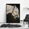 White Horse Posters Animal Oil Painting on Canvas Prints Wall Art voor Woonkamer Moderne Home Decor Decoratieve schilderijen Cuadros