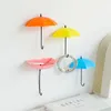 Hooks & Rails 3pcs/pack Kitchen Accessories Plastic Umbrella Strong Adhesive Hook Key Home Decoration Wall Hanging Shelf Gadget