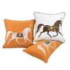 American Style Cushion Living Room Handmade Embroidery Horse Pillows Car Sofa Throw Pillow Morden Home Decoration Accessories 210611