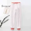 SOKOR Women Winter Warm Pants Cashmere Velvet Thick Casual Cotton Trousers Straight Sports Harem Girl Cold-Resistant 211124