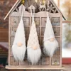 Décorations d'arbre de noël en peluche Gnome poupée pendentif suspendu ornement nouvel an fête fournitures décor à la maison