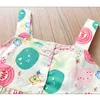 Yaz Meyve Desen Baskı Kızlar için Sundress Giyim Çocuk Elbiseleri 210528
