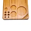 Bamboo Multifunctional Tobacco Rolling Tray Roll Paper Trays Smoking Herb Grinder Storage Case By DIY