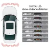 Zestaw czujnika parkingowego Samochód z 8 czujnikami LED Wyświetlacz Voice Reverse Backup Monitor Czujnik Security Alert System Akcesoria