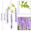 12st Wisteria Artificial Flowers Hanging Garland Vine Rattan Fake Flower String Silk Flowers for Home Garden Wedding Decoration3577503