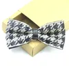 Bow Ties Handmade Double-layer Tie Wedding Men's Fashion High-end Black Sequin Thousand Bird Grace Groom Man Shirt Emel22