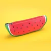 Fruit style cute school pencil case for girls Novelty Leather pencil bag kawaii Stationery office school supplies 412 V2