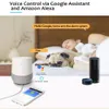 Tuya WiFi 3G 4G Sistema de alarme de segurança Kit de alarme de assaltante home com 433MHz Detector de sensor sem fio trabalha com Alexa