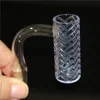 Flat Top Quartz Banger Nail 18mm 14 mm 10 mm mannelijke gewrichten platte kom voor glazen water Bong Dab Rigs Hookah