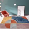 Alfombra de terciopelo con geometría moderna para sala de estar, dormitorio, hogar, cojín de área grande, alfombrillas antideslizantes para suelo, alfombras de Yoga con absorción de agua 210301