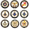 Masonic Car Badge Emblem Mason Mason BCM32 till minne av Hiram Abiff utsökta färgteknik Personlighet DekorAction Kyl M2275700